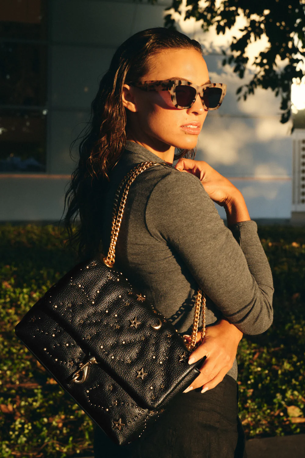 Edie Flap Shoulder with Celestial Studs - Image 4