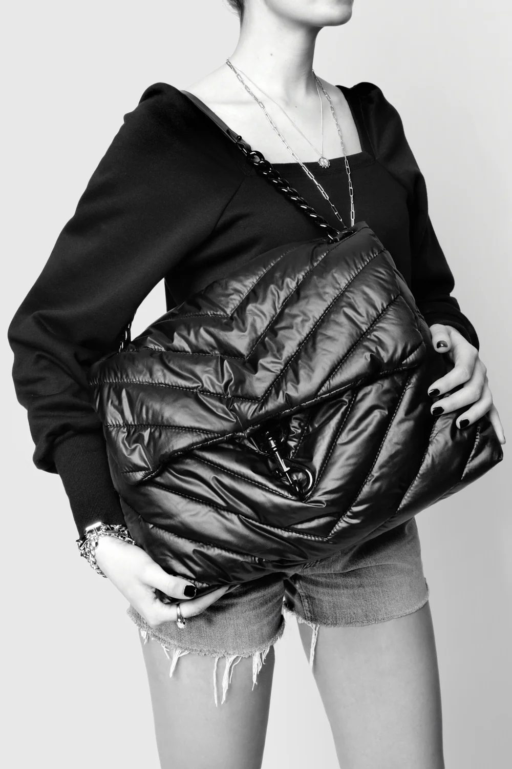 Edie Nylon XL Shoulder Bag - Image 3