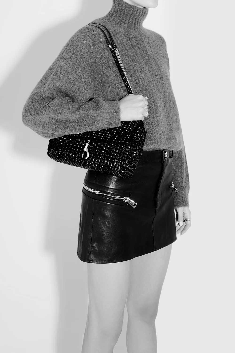 Edie Woven Medium Crossbody - Image 4