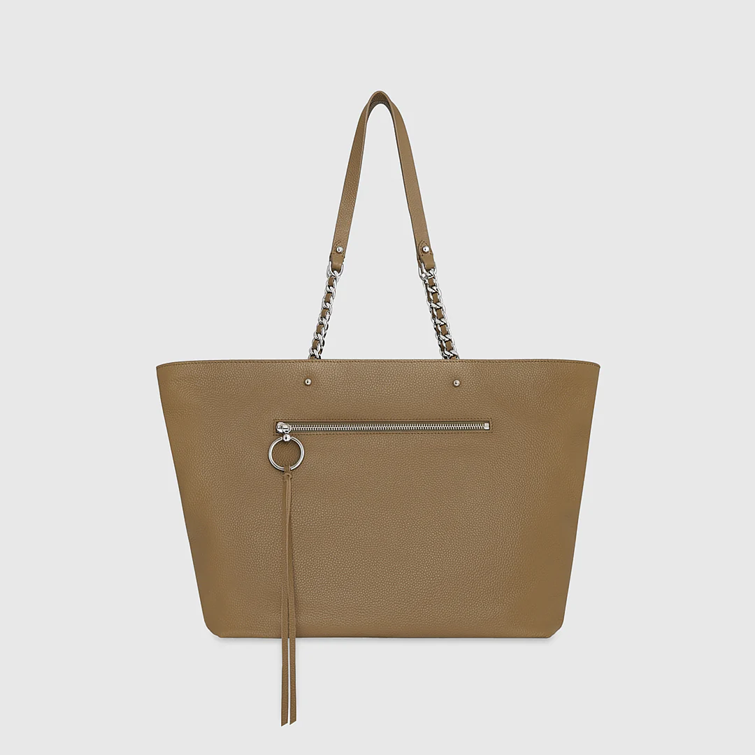 Top Zip Chain Tote - Image 4